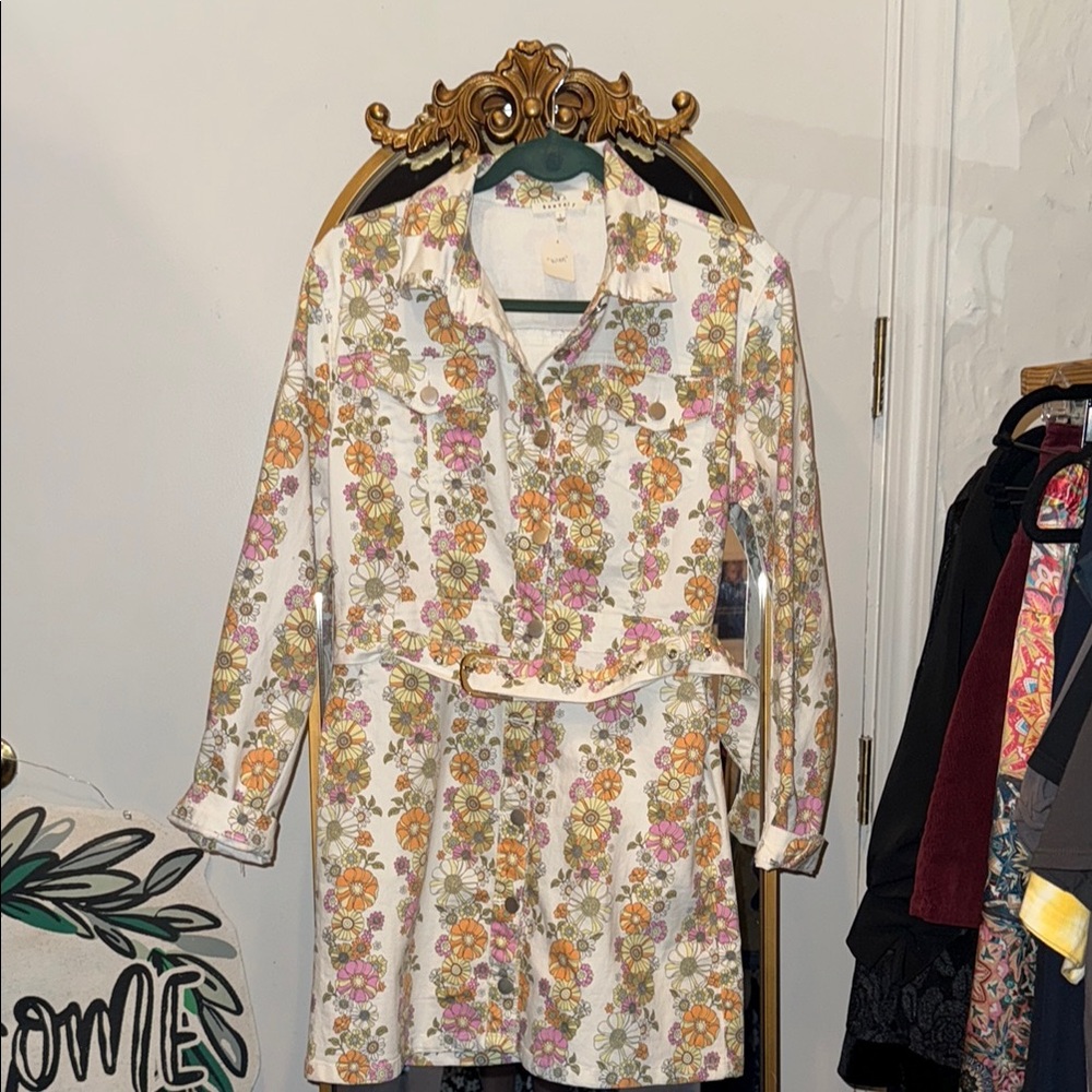 Floral Long-Sleeve Dress